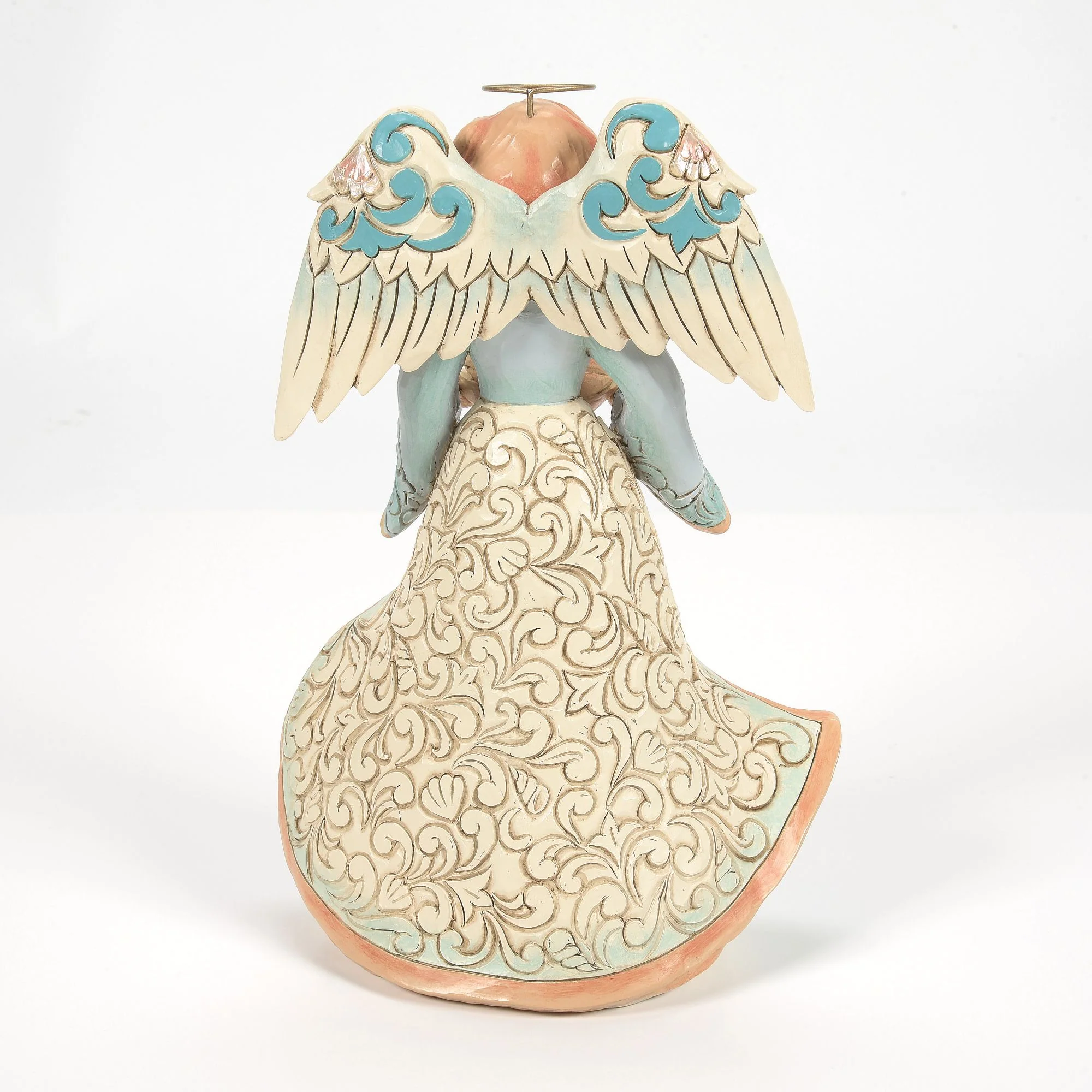 Angel Holding Shell Figurine - Image 3
