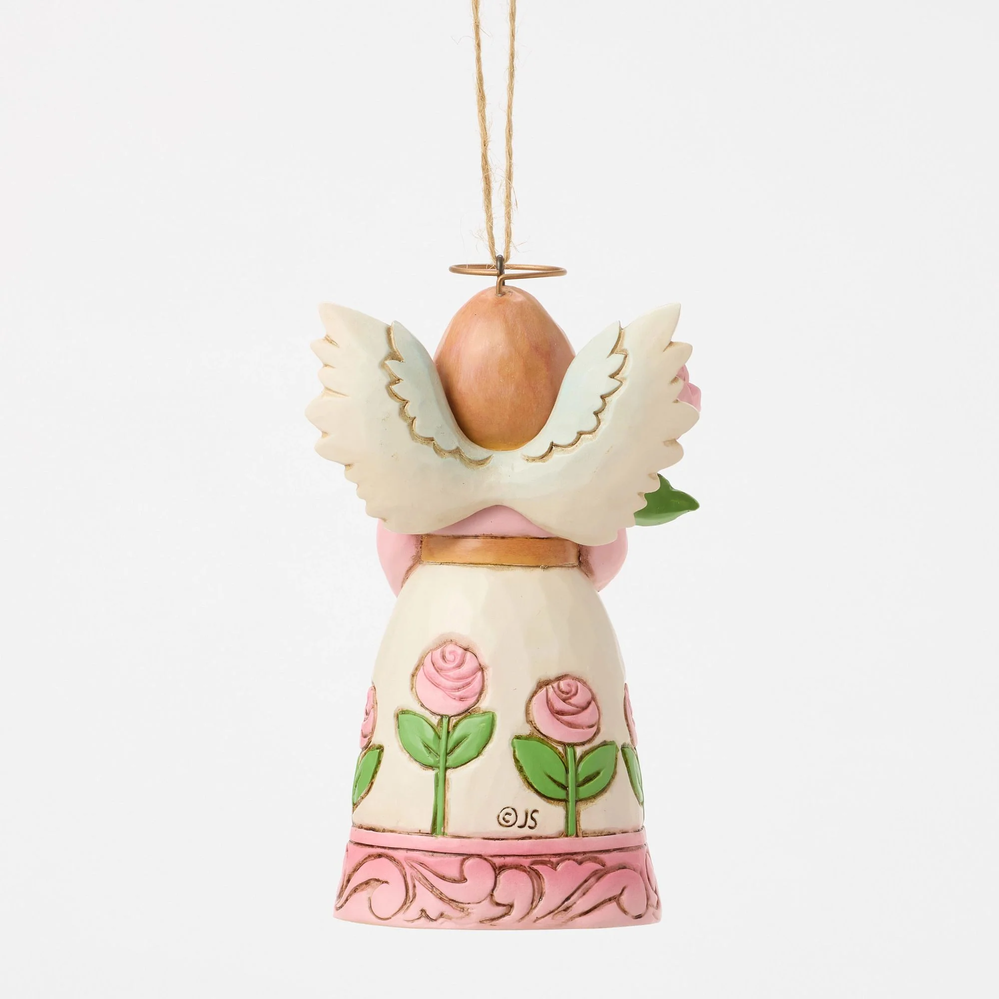 Angel With Roses Ornament - Image 3