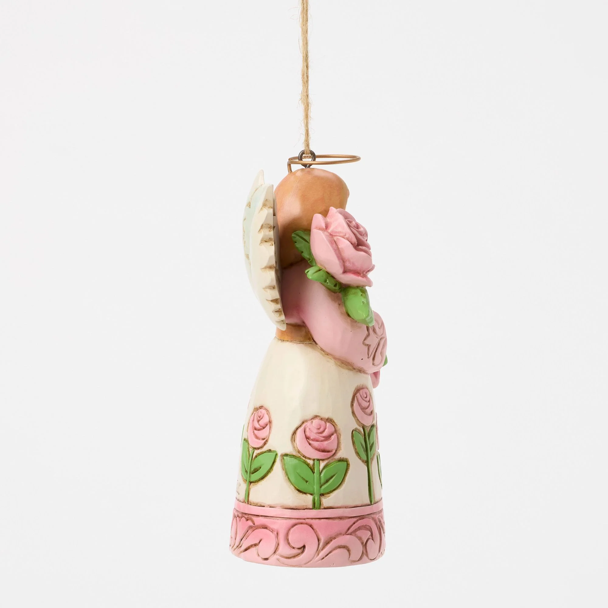 Angel With Roses Ornament - Image 5