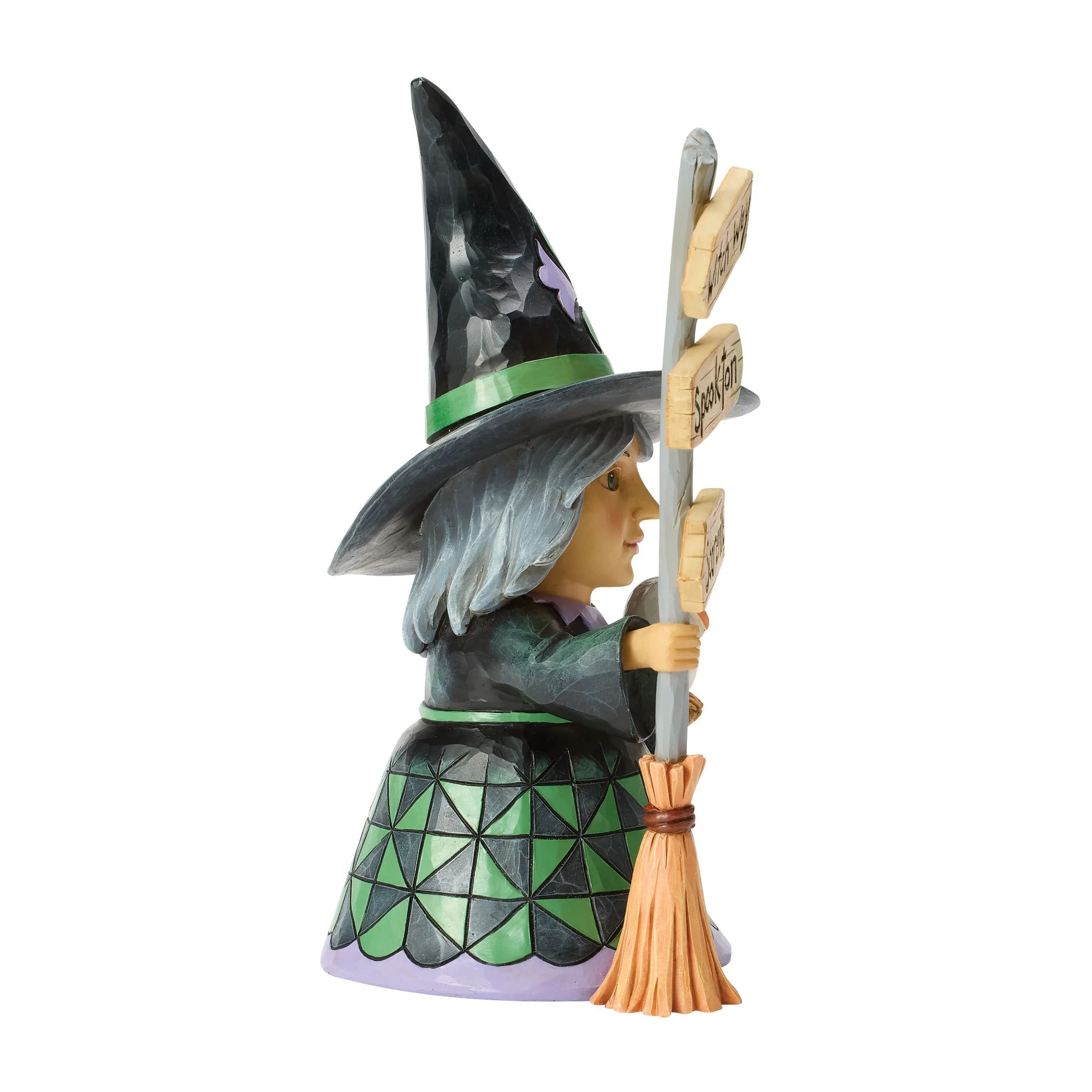 Good Witch Next to Broom Sign - Image 4