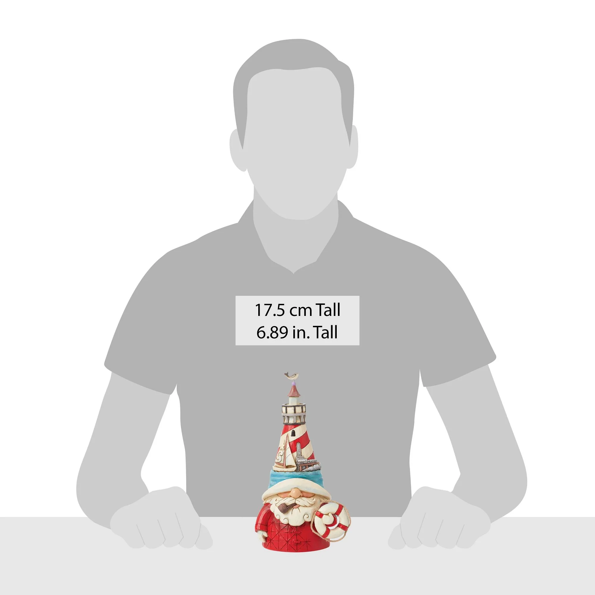 Lighthouse Hat Gnome Figurine - Image 4