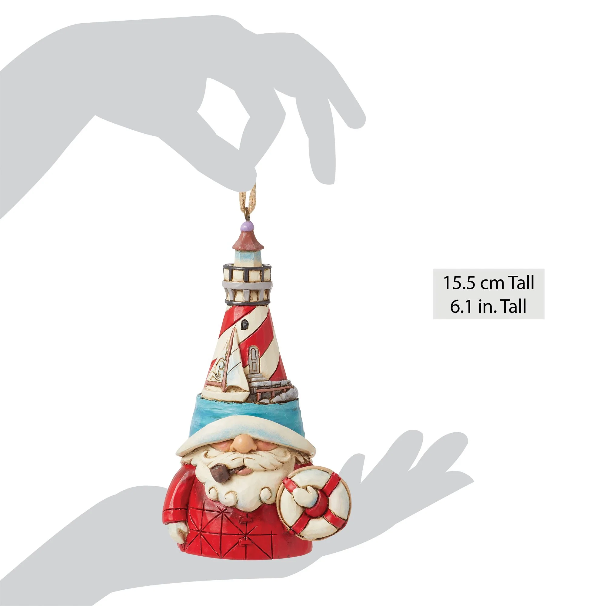 Lighthouse Hat Gnome Ornament - Image 4