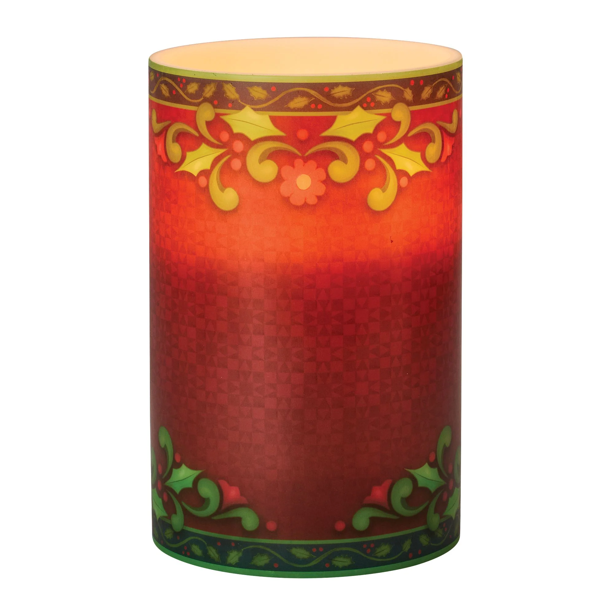 Red & Green Candle Sleeve - Image 3