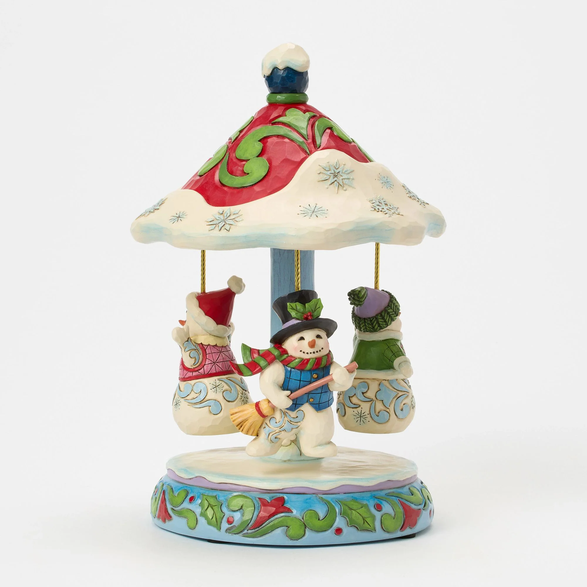 Rotating Snowman Carousel Fig - Image 3