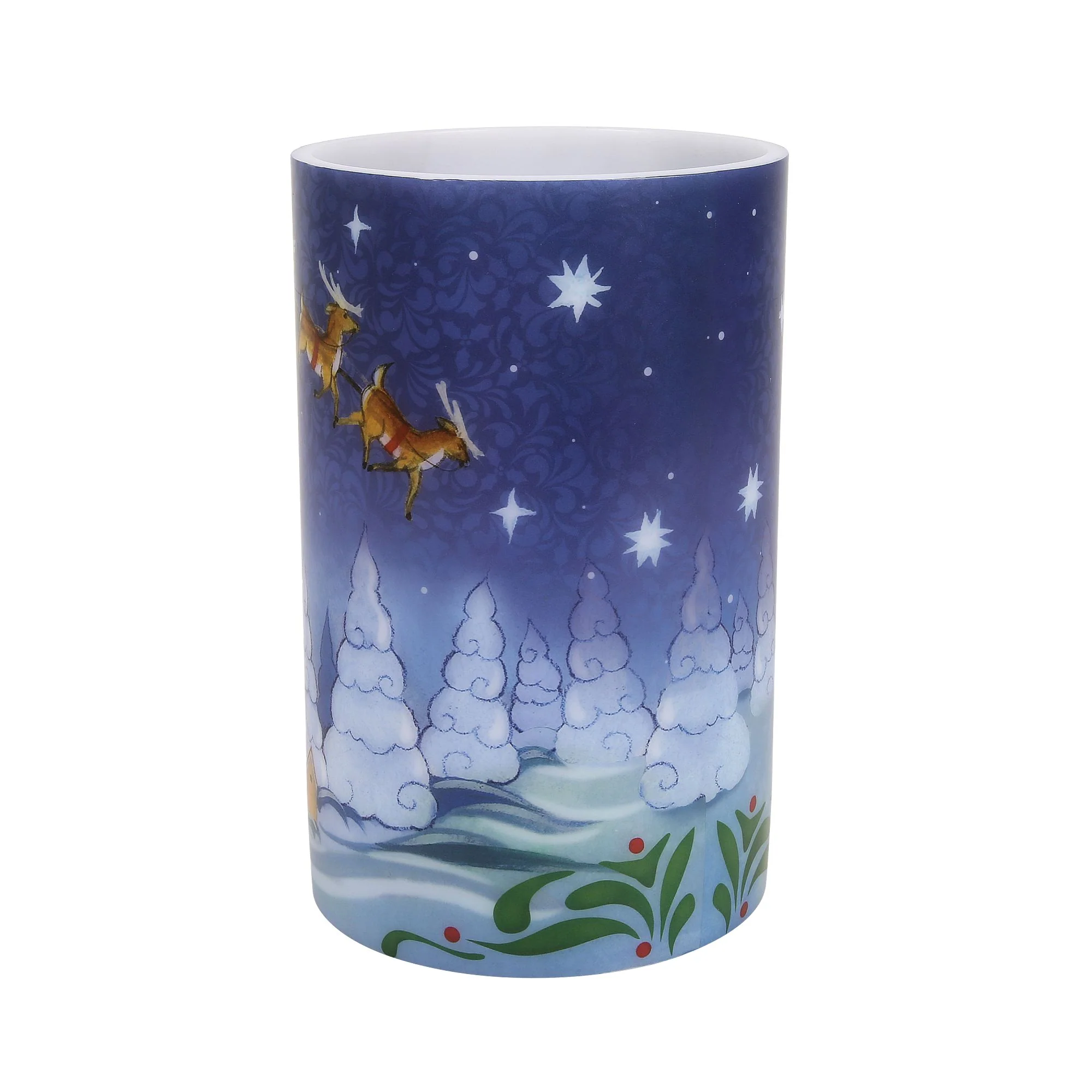 Santa in Sleigh Candle Sleeve - Image 3
