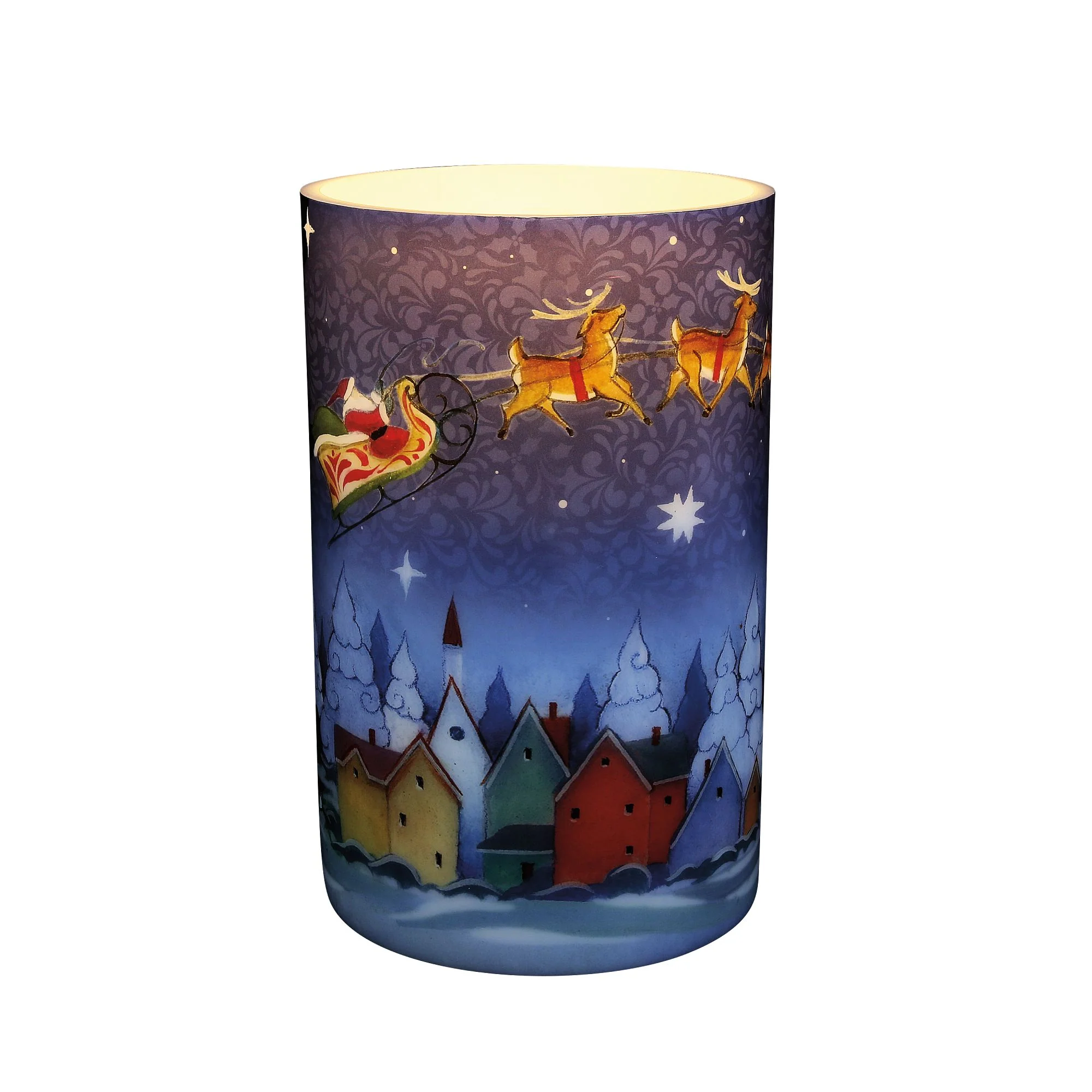 Santa in Sleigh Candle Sleeve - Image 5