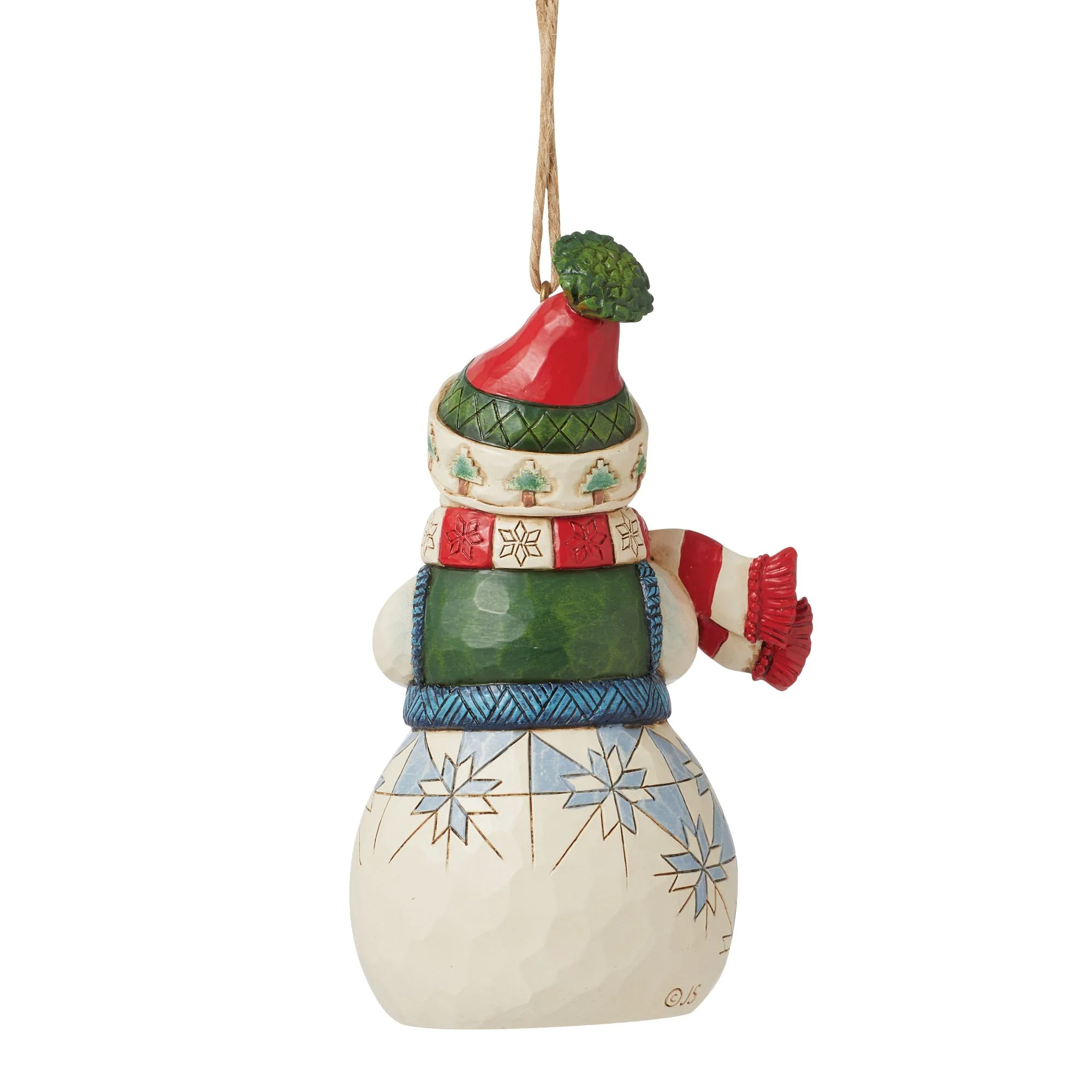 Snowman with Cocoa Ornament - Image 3