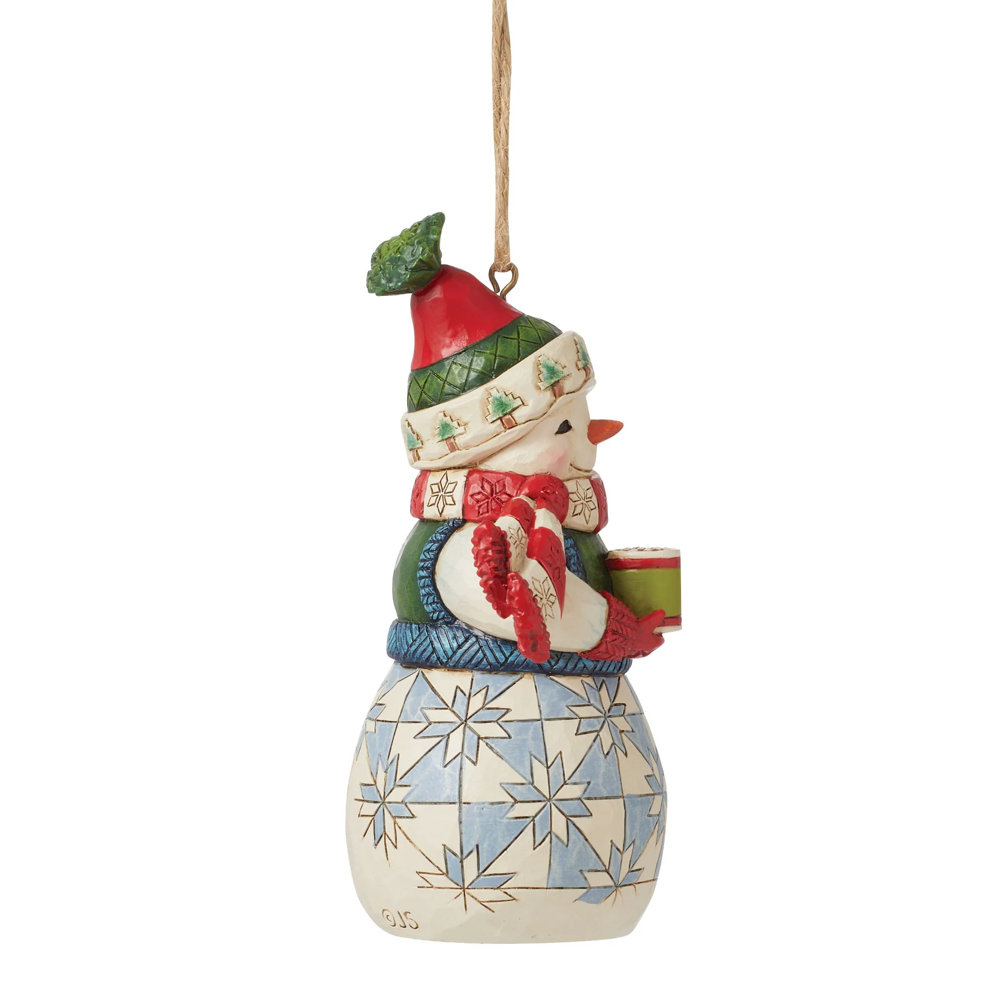 Snowman with Cocoa Ornament - Image 5